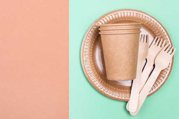 glass, crockery and plate