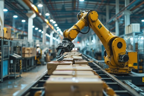 warehouse robot working
