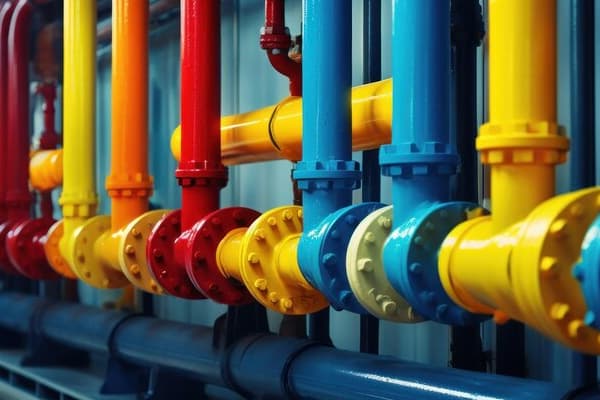 colorful valves