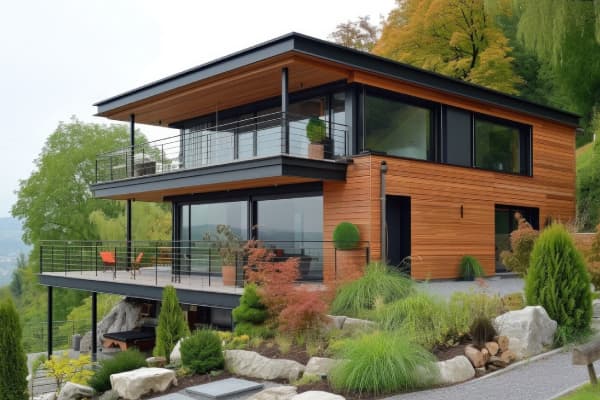 house in the mountain