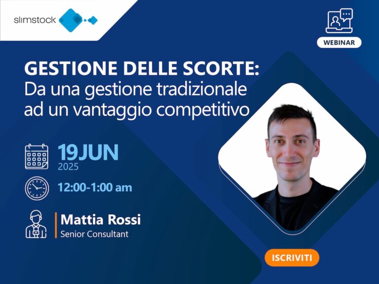 Webinar gestione delle scorte