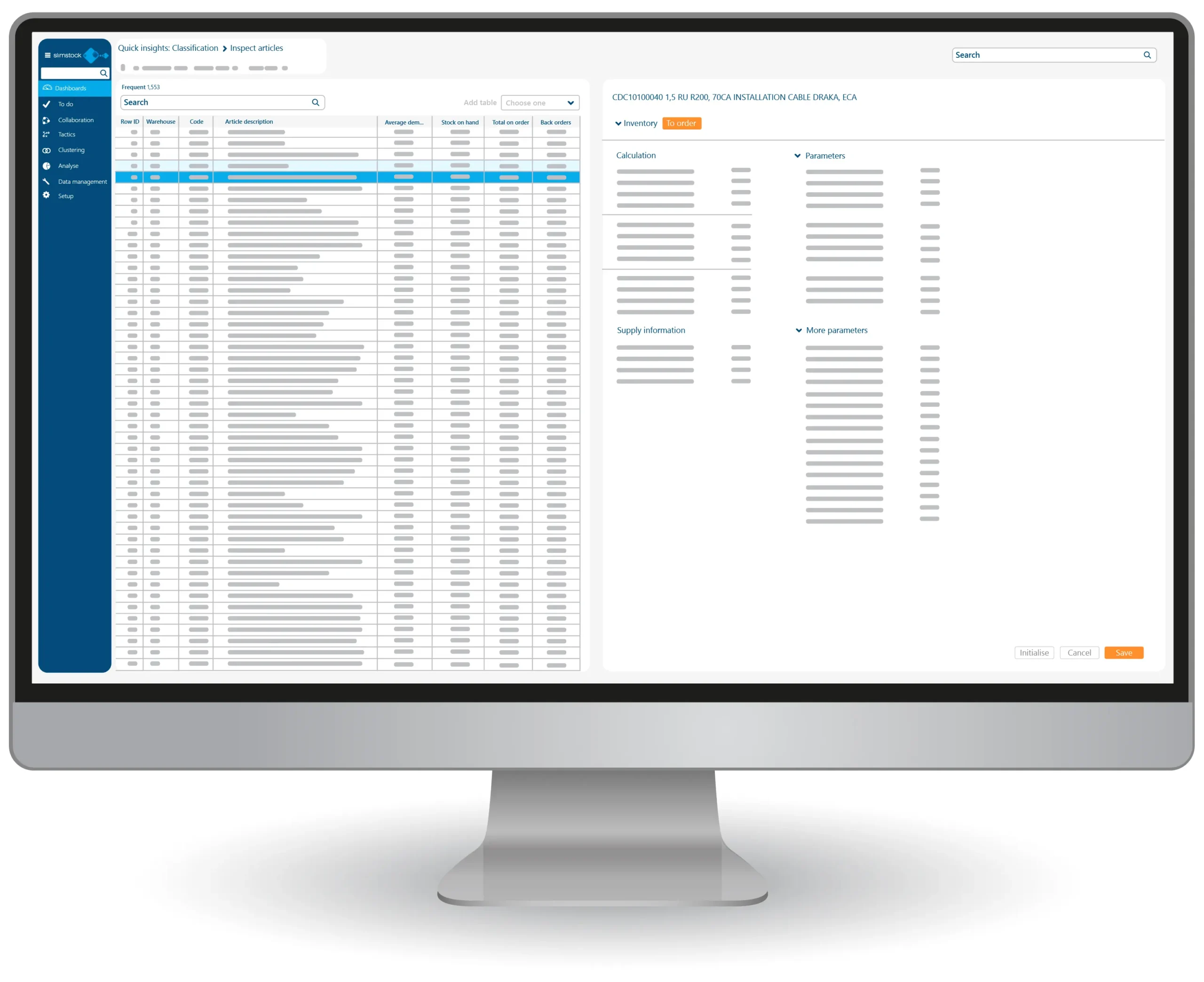 screenshot di supply planning slim4