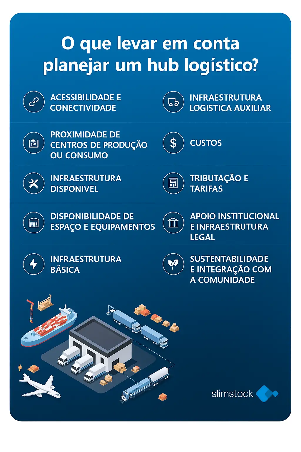 o que levar em conta planejar um hub logístico