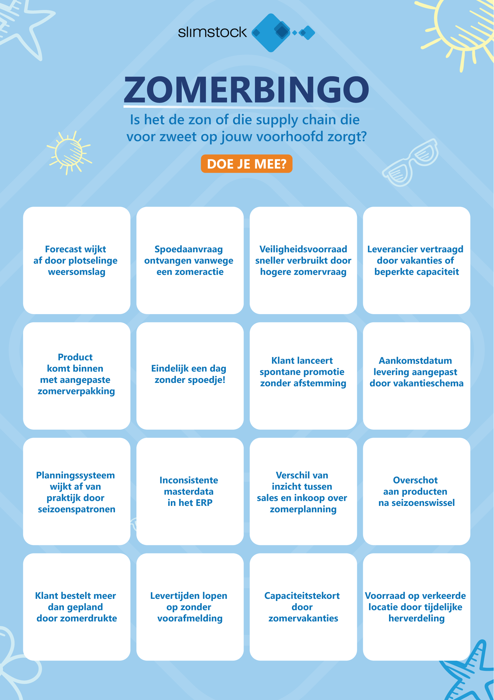 Supply chain bingo