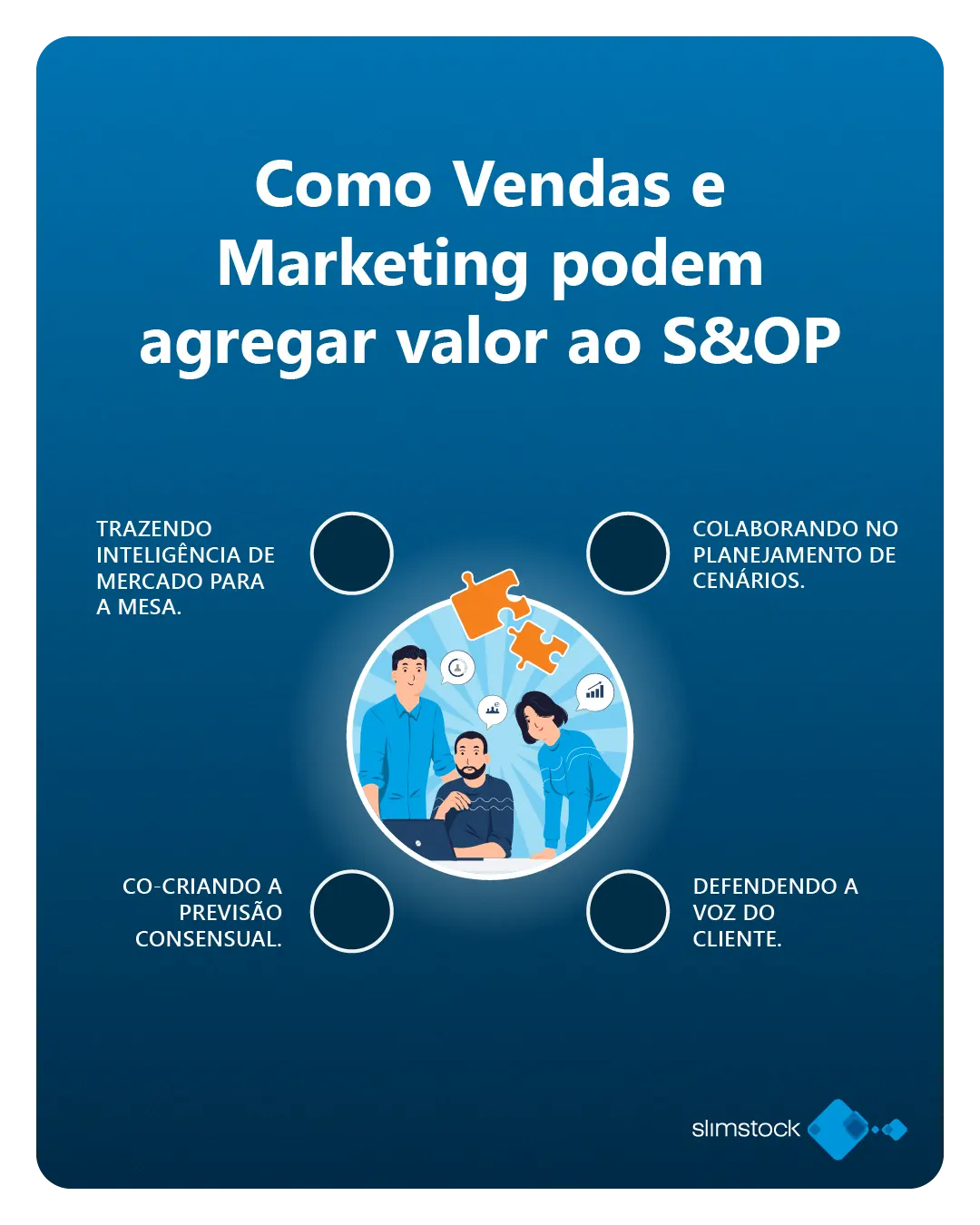 Por que vendas e marketing devem estar no centro do S&OP