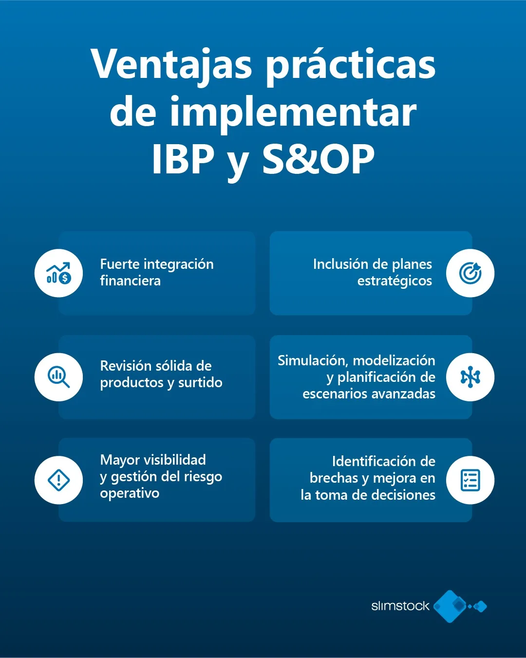 Ventajas prácticas de implementar S&OP e IBP Ventajas prácticas de implementar S&OP e IBP