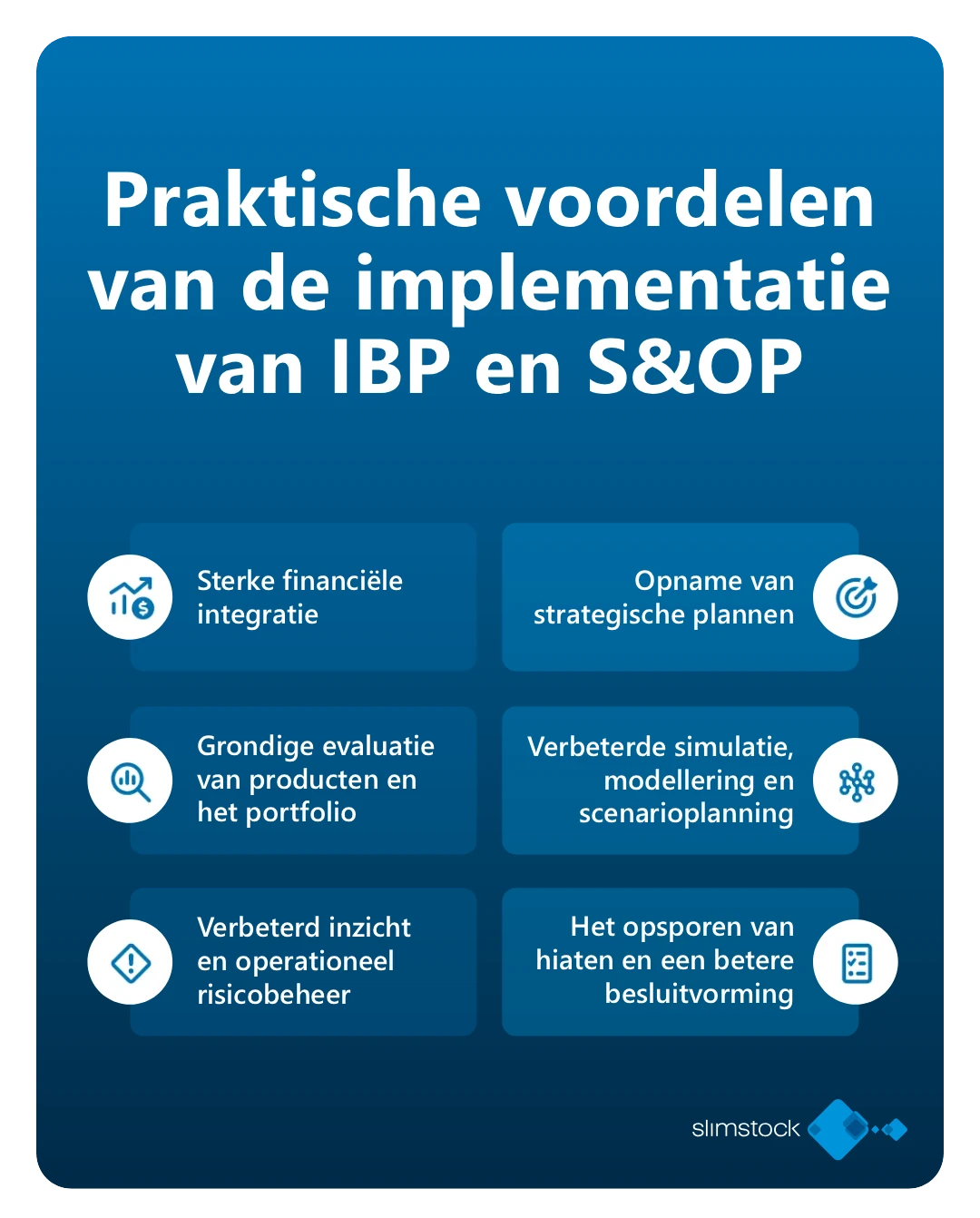 Voordelen implementatie IBP en S&OP