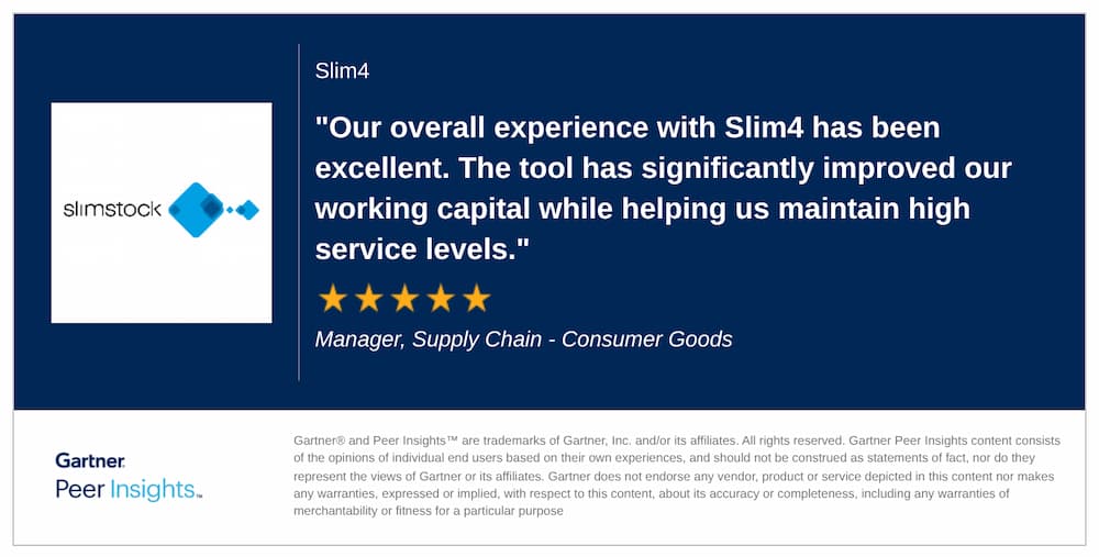 Gartner review demand planning software