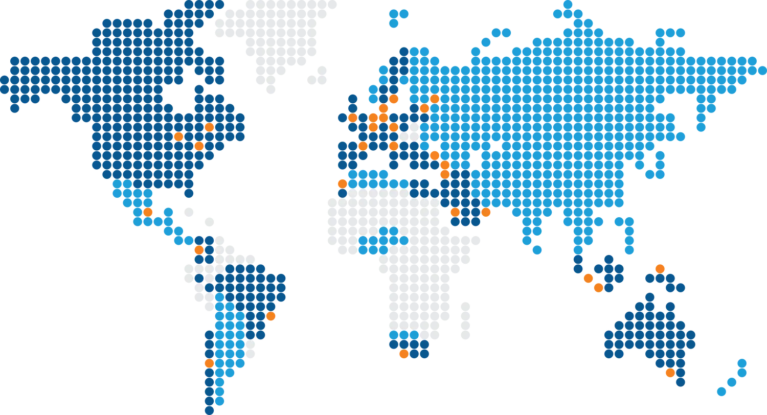 World-Map-slimstock presence coloured