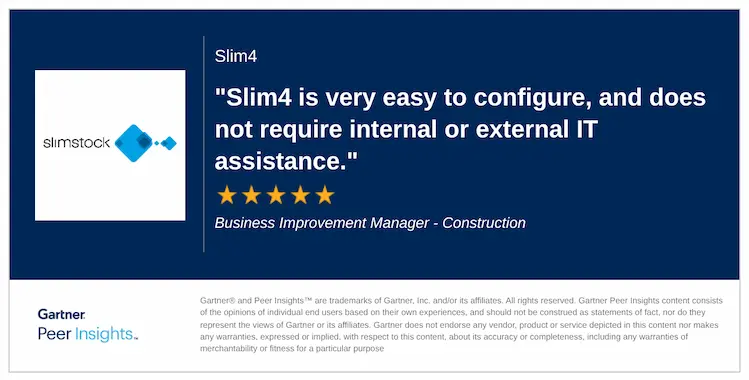 business improvement manager construction review gartner peer insights