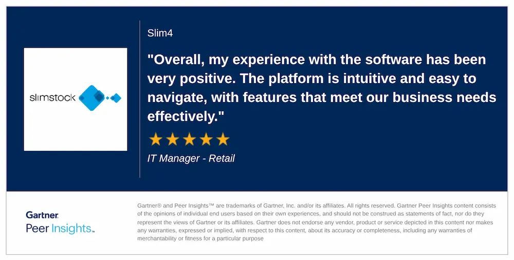 it manager retail review gartner peer insights